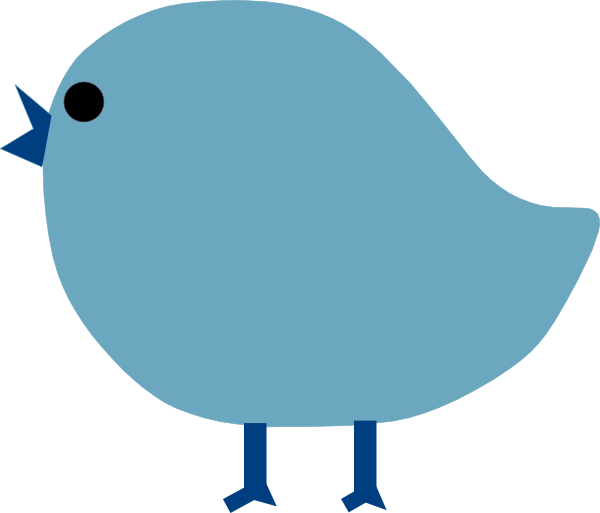 Dark Blue Bird Clip Art - Dark Blue Bird Clip Art (600x513)
