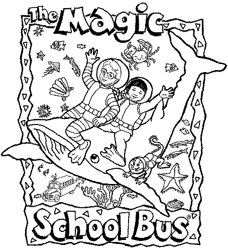 Krazy's Magic School Bus Pictures Page - Coloring Pages Magic School Bus (454x492)