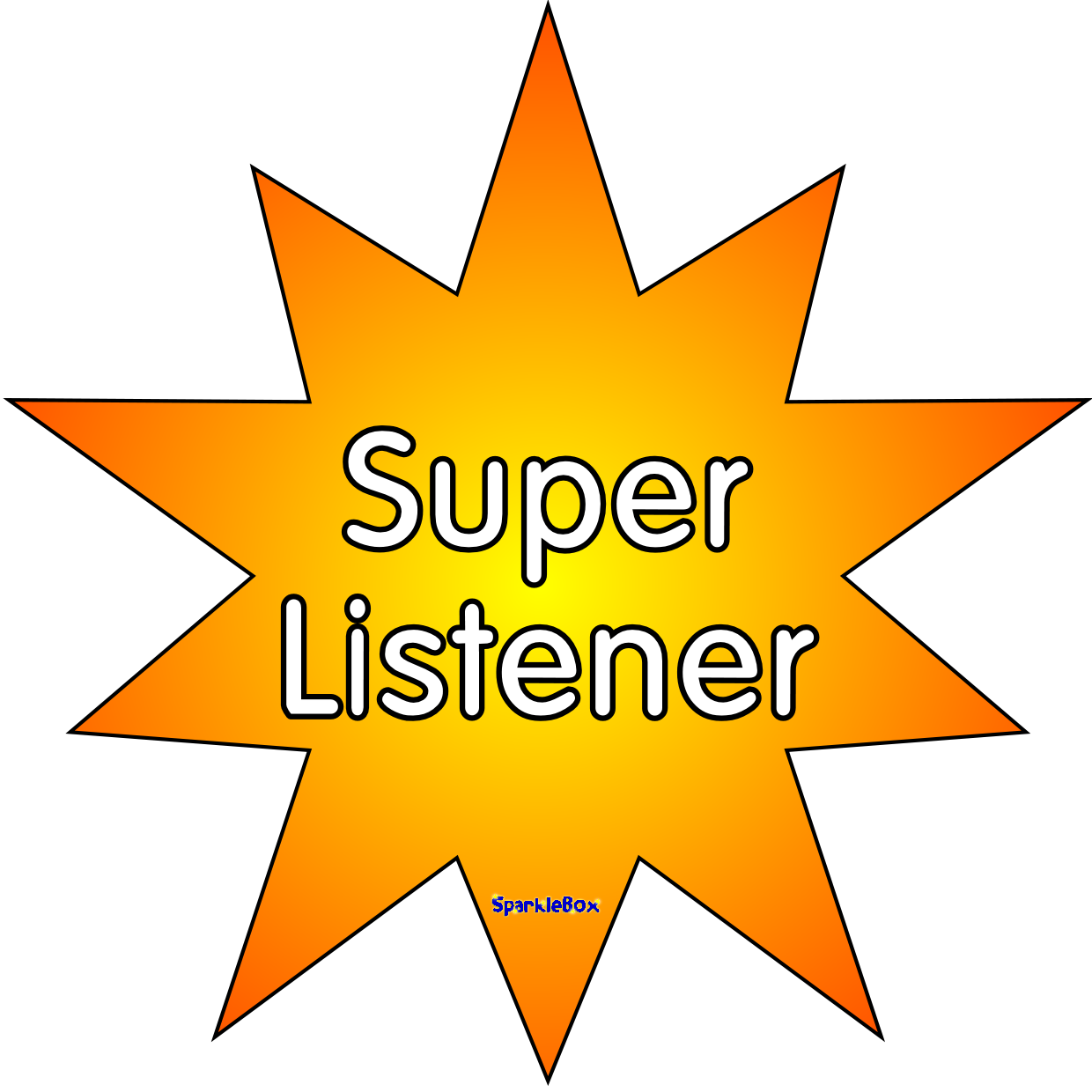 Good Listener Clipart - Best Reader Badges (1240x1240)