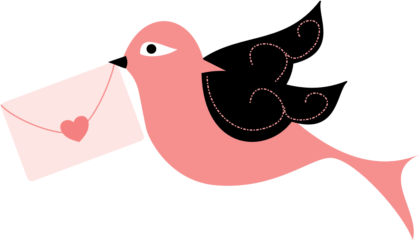 Love Bird Clip Art - Happy Mothers Day Png (1344x797)