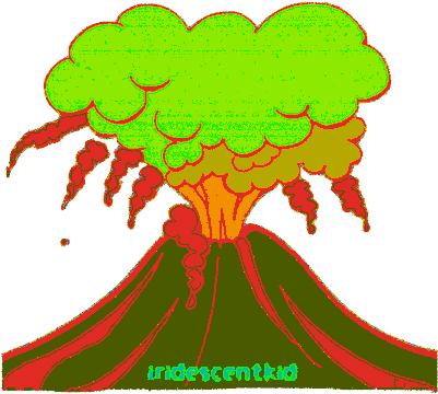 Volcano Animated Gif - Animated Gif Of Volcanoes (400x514)