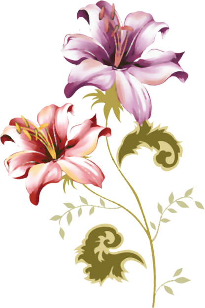 Gaming Mouse Pad Customized Rubber Vintage Floral Patterns (416x626)