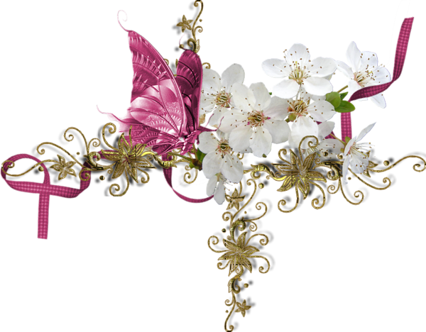 Kwiaty, Flores, Kwiaty, Kwiaty, Png - Lea Elliot Inc. Butterfly On A Rose Print Design High (600x468)