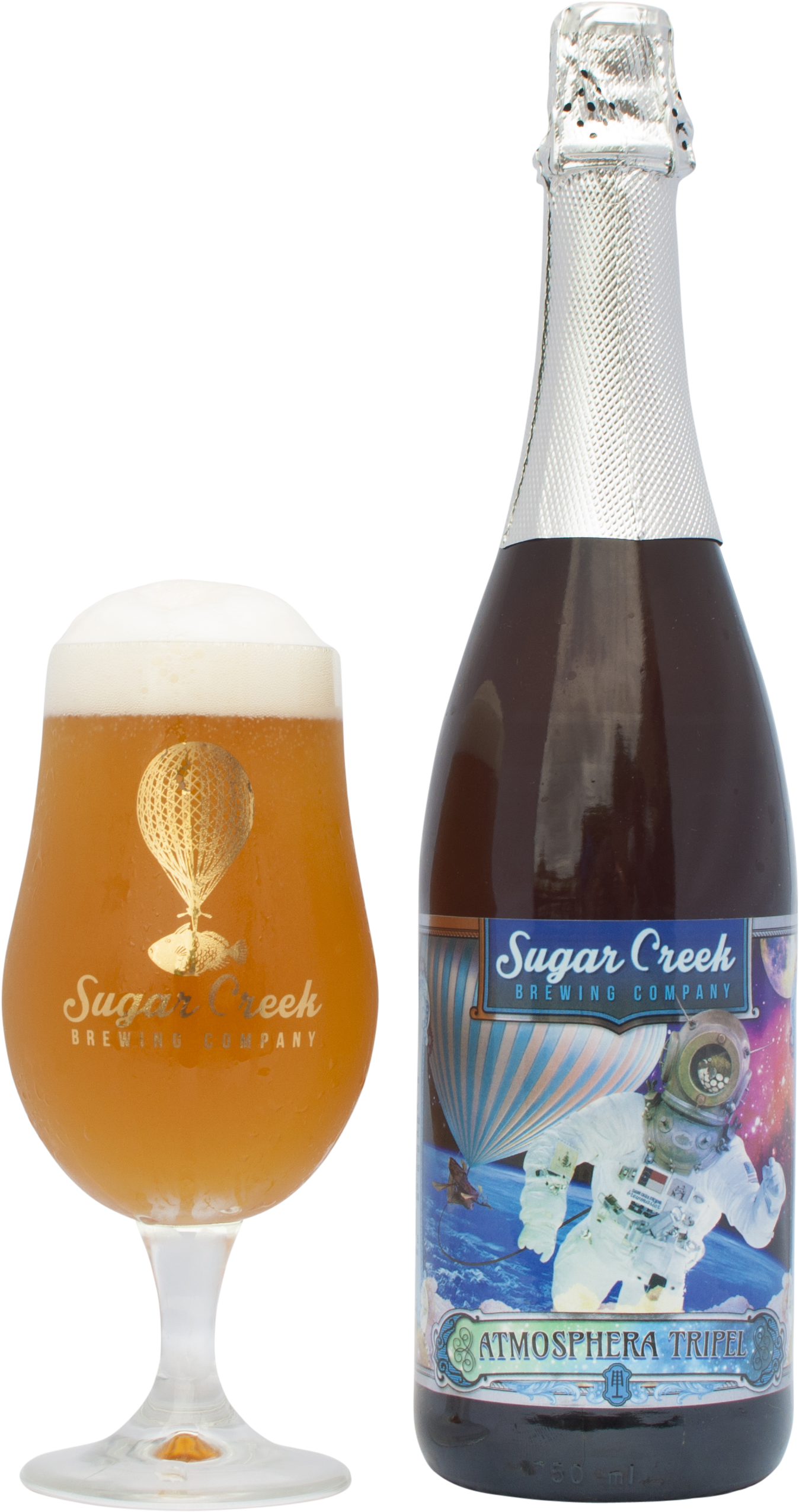 Alcohol Clipart Craft Beer Bottle - Sugar Creek Beer, Belgian-style Tripel, Atmosphera (2848x2848)