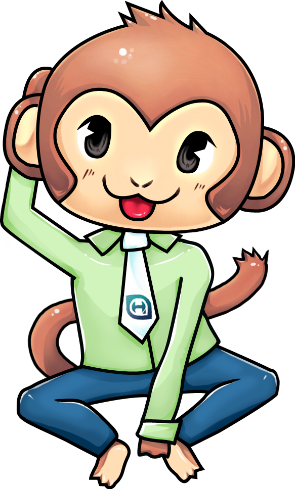 Happy Sales Monkey By Naetendo - Cartoon (583x968)