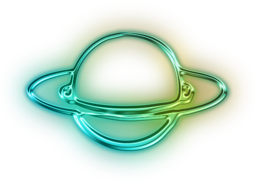Planets Clipart Neon - Saturn Ring Png (512x512)