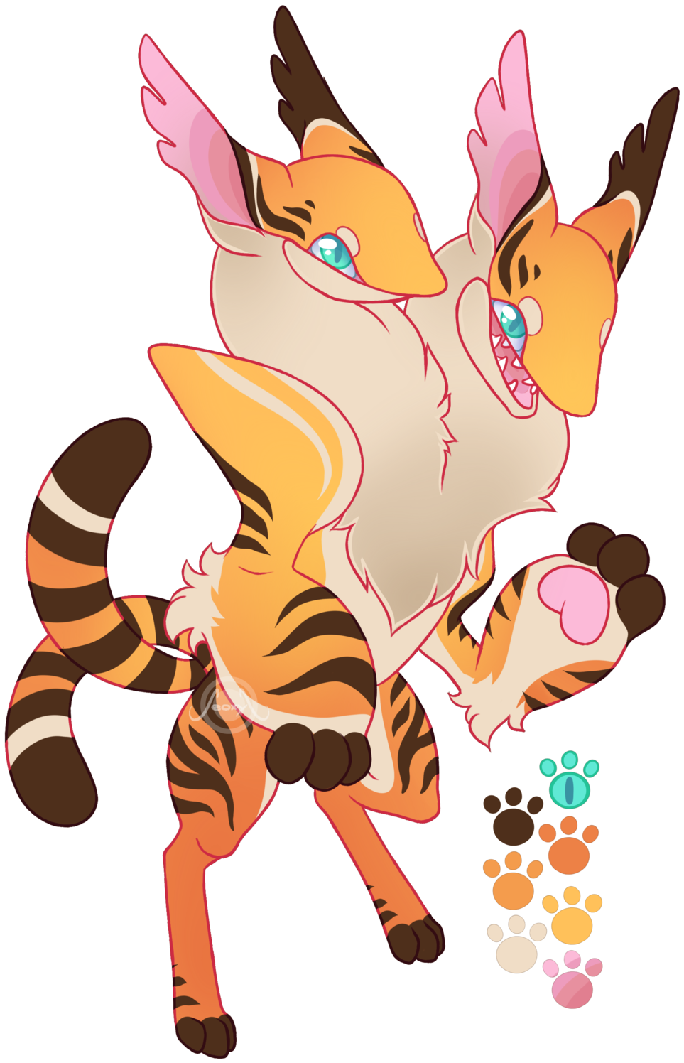 Tiger Paws By Seoxys6 - Illustration (1024x1536)