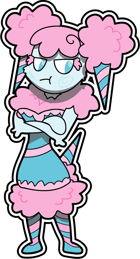 Cotton Candy Girl By Sageroot - Cotton Candy (451x830)