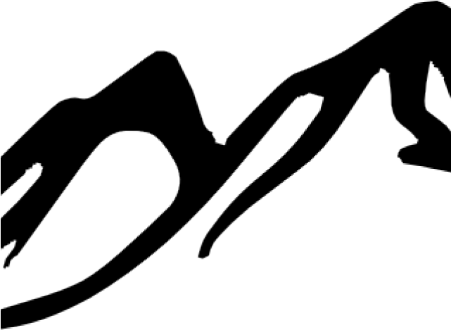 Mountains Clipart - Mountain Clipart Black And White (640x480)