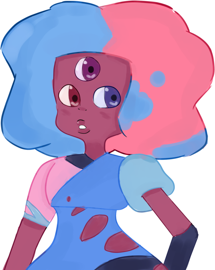 Cotton Candy Garnet By Pixelmiayu - Cotton Candy Garnet Png (820x974)