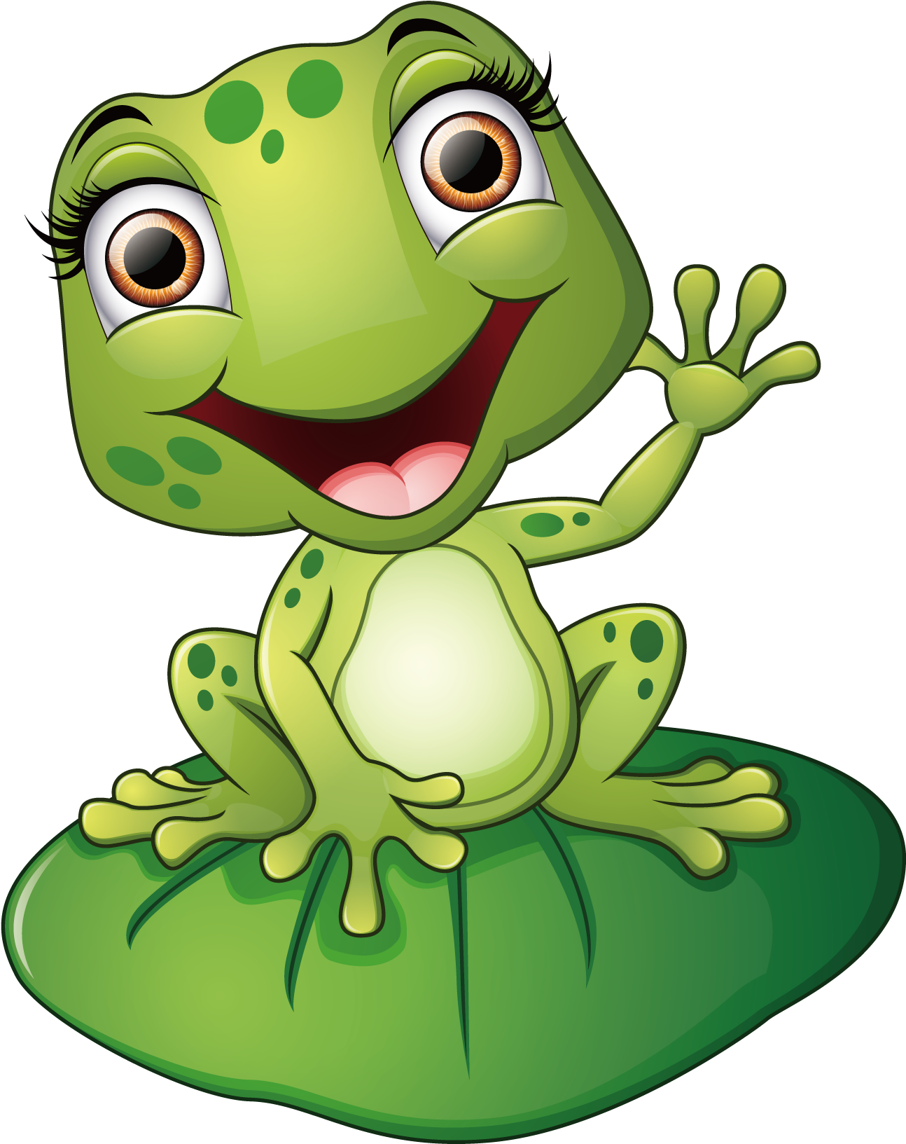Frog Cartoon Illustration - Cartoon Frog (1800x1800)