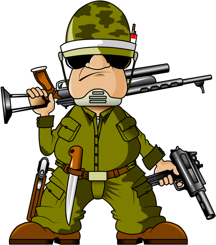 Soldier Cartoon Royalty-free Clip Art - Soldier Cartoon Royalty-free Clip Art (692x800)