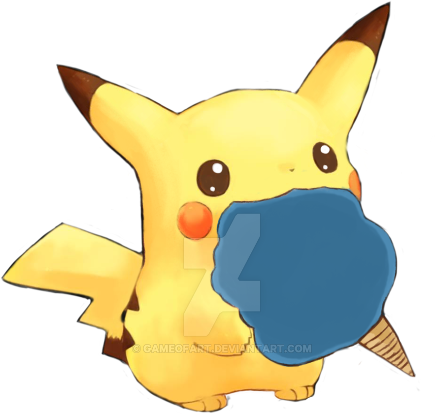 Cotton Candy Pikachu By Gameofart Cotton Candy Pikachu - Cartoon (900x1350)