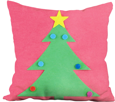 Christmas Tree With Star Pillow - Christmas Tree (480x454)