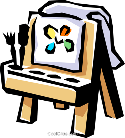 Kinder-kunst Vektor Clipart Bild - Art Supplies Clip Art (437x480)