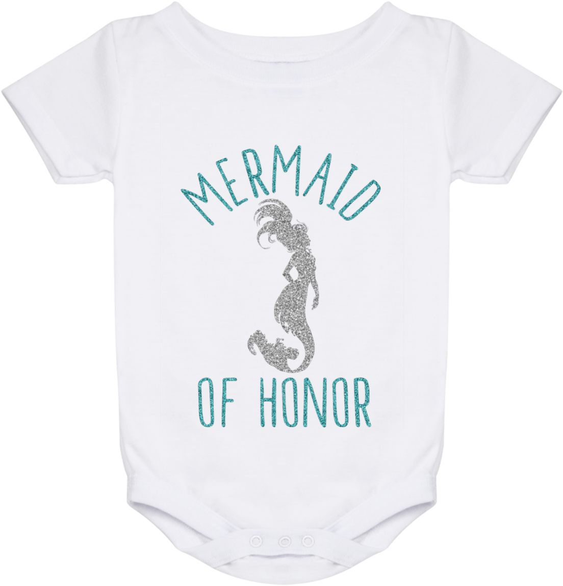Mermaid Of Honor Baby Onesie 24 Month - Seahorse (1155x1155)