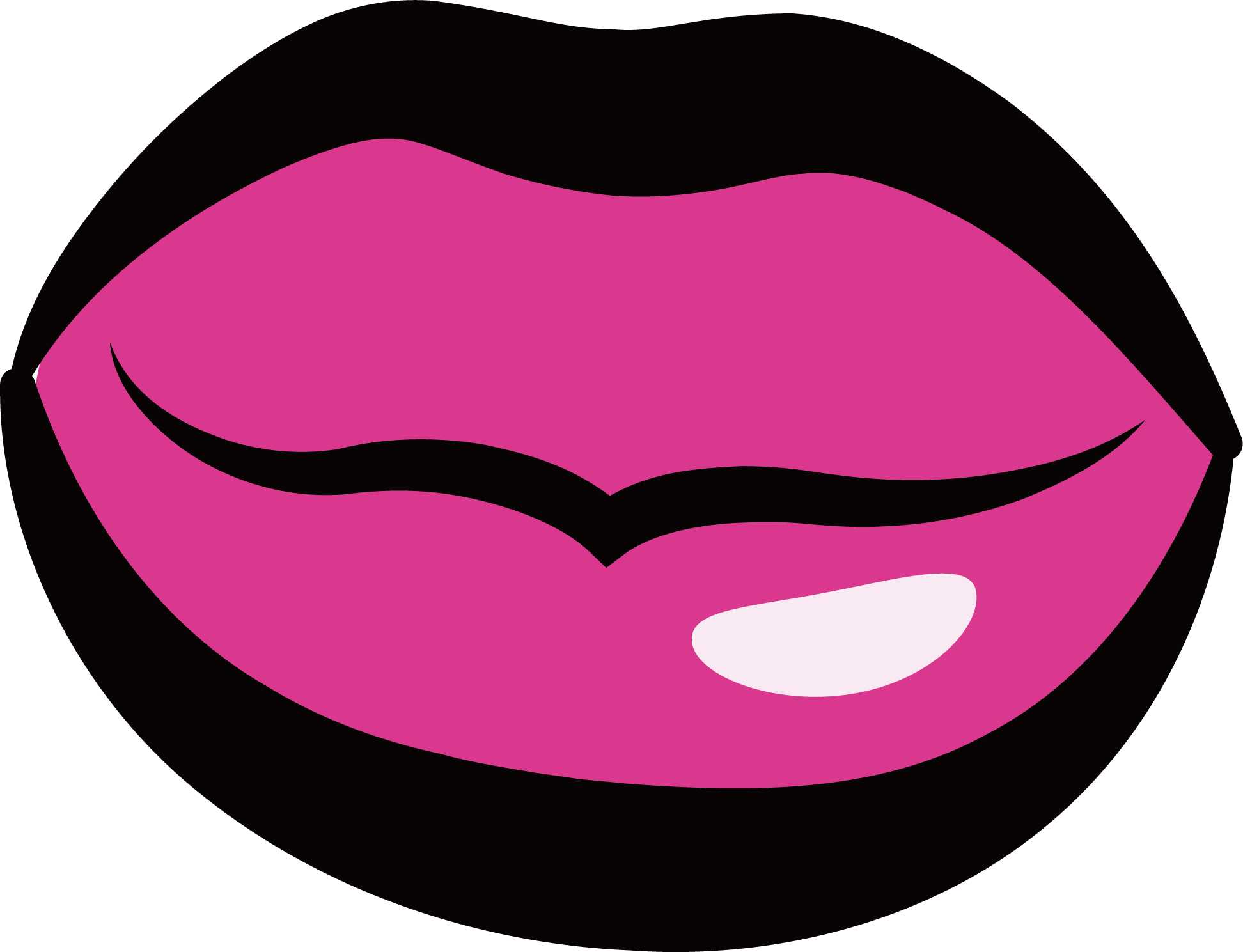 Kiss Lip Clip Art - Kiss (1944x1489)