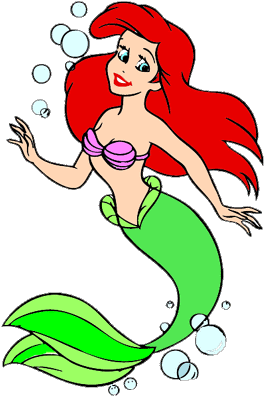 Mermaid Clipart Kids Free Images - Little Mermaid Clip Art Free (294x423)