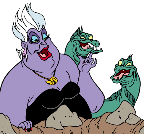 Mermaid Clipart Spice - Flotsam And Jetsam Ursula (487x455)