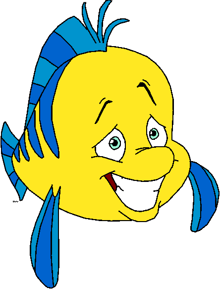 Flounder - Flipper From Little Mermaid (444x583)