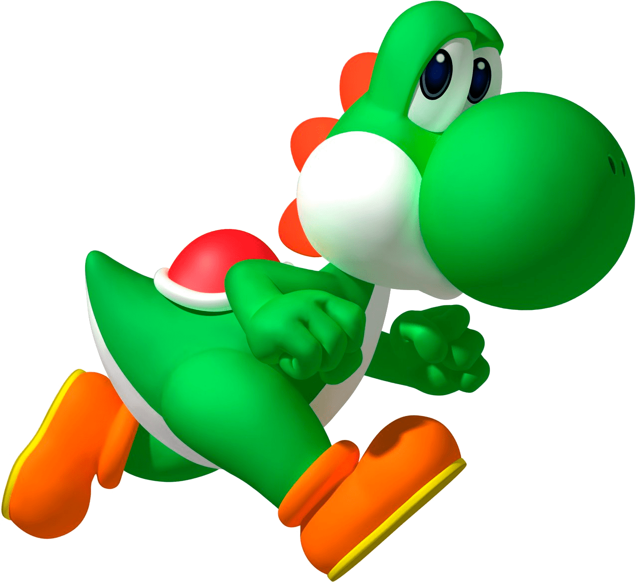 Super Mario Yoshi Running 1280x1168 Png Clipart Download