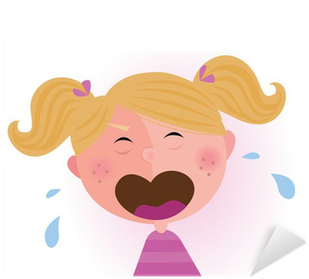 Crying Baby Girl - Girl Is Crying Cartoon (400x400)