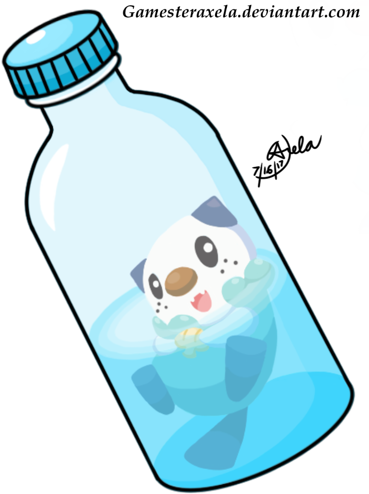 Oshawott-er Bottle By Gamesteraxela - Oshawott (768x1024)