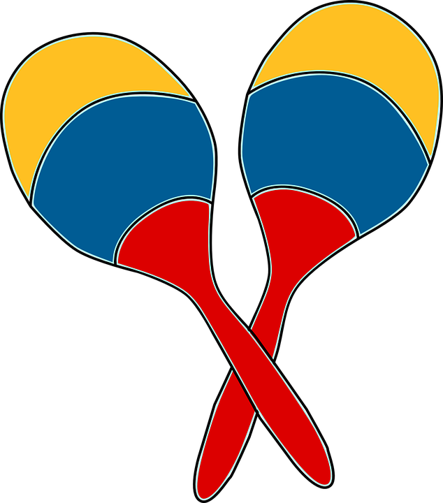 Baby Rattle Clipart 12, Buy Clip Art - Colombian Maracas (634x720)
