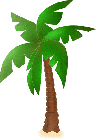 Wordpress Logo Clipart Palm Tree - Png Themes (309x449)