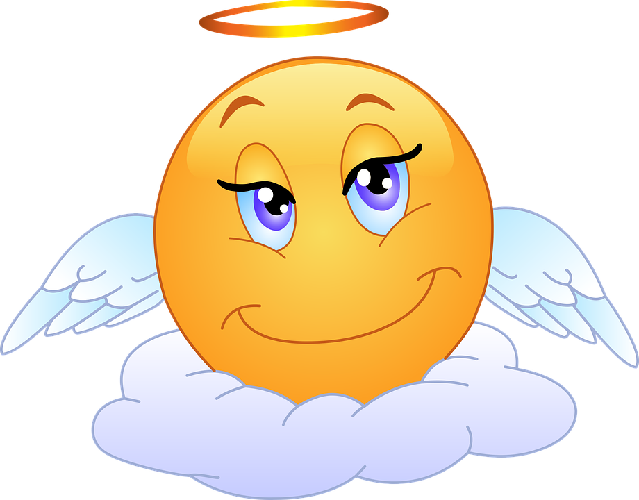 Angels Clipart Halo - Angel Emoticon (920x720)