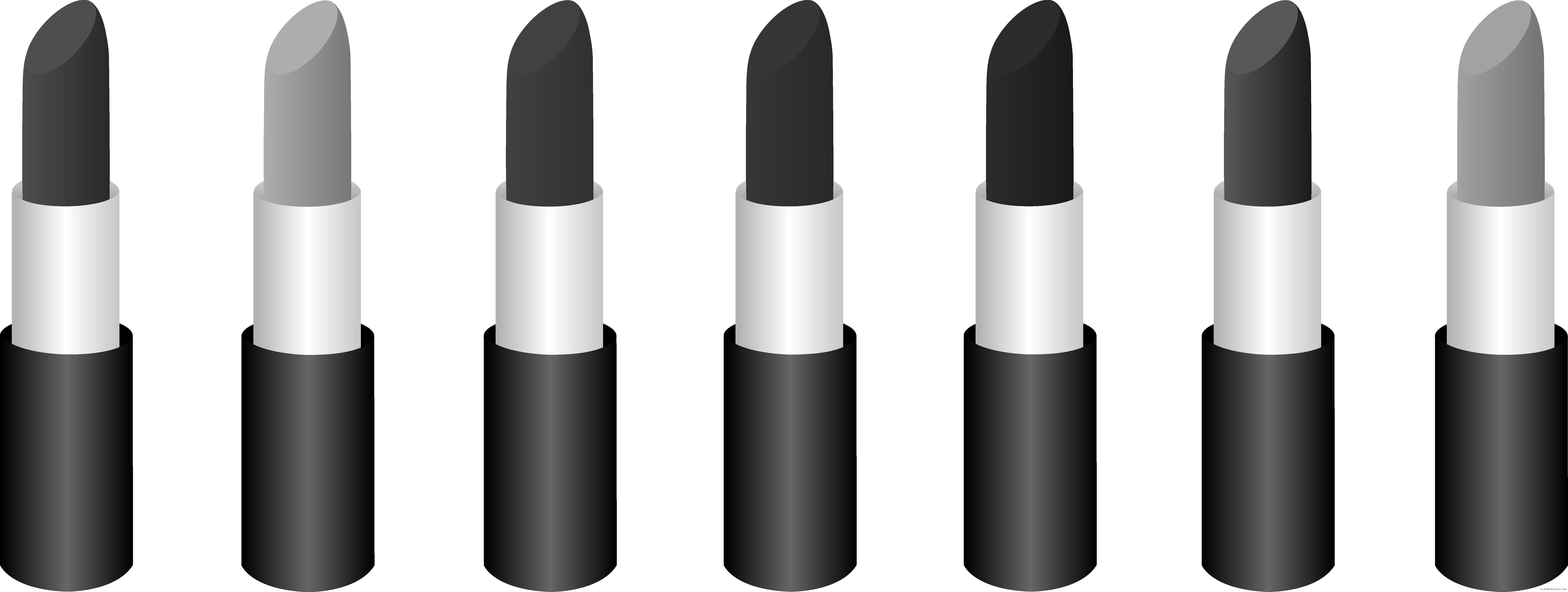Makeup Tools Free Black White Clipart Images Clipartblack - Lipstick Clip Art (8112x3064)