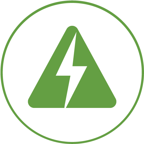 Avoid Shutoff Icon - Electric Shut Off Symbol (500x500)