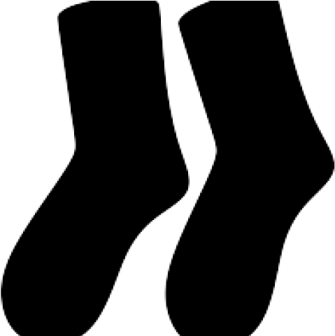 Socks Clipart Silhouette - Sock (640x480)