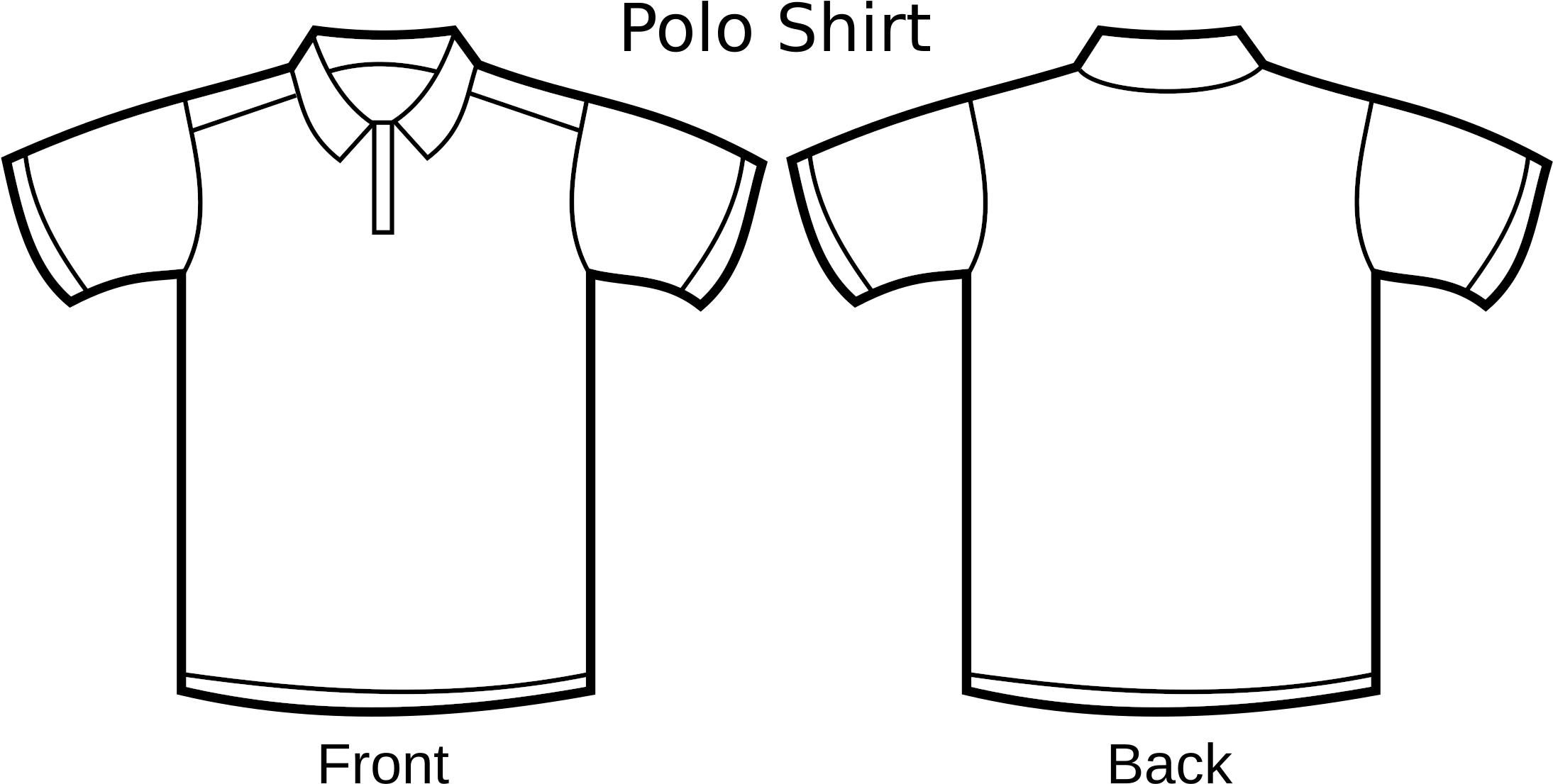 Dress Shirt Clipart Collared Shirt - Polo Shirt Template Cdr (2400x1333)