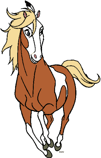 Horse Clipart Spirit - Spirit Stallion Of The Cimarron Rain Clipart (354x539)
