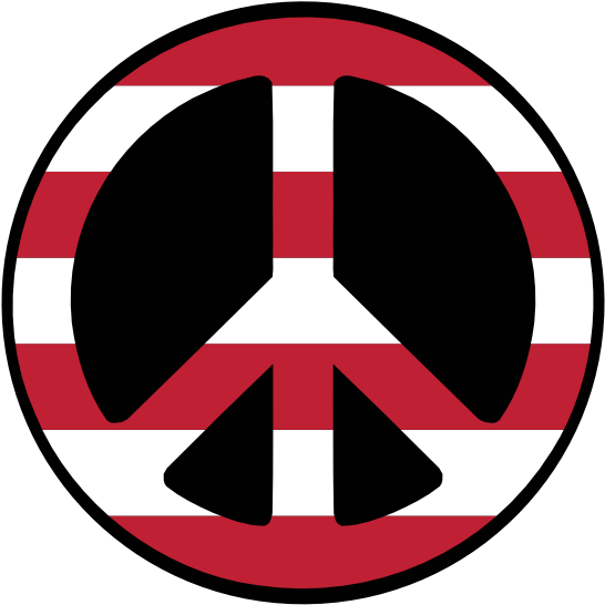 United States Peace Symbol Flag Base 3 555px 34 - Circle (555x555)