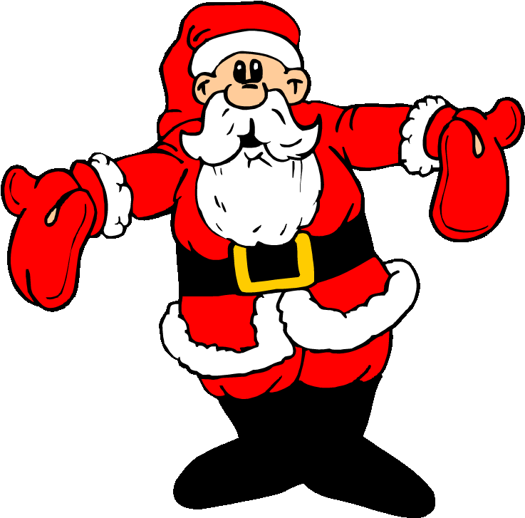 Christmas Decorations To Colour In And Print Sanya - Santa Clause Clip Art (750x734)