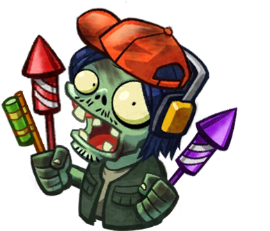 Pvz Fireworks Zombie (388x332)