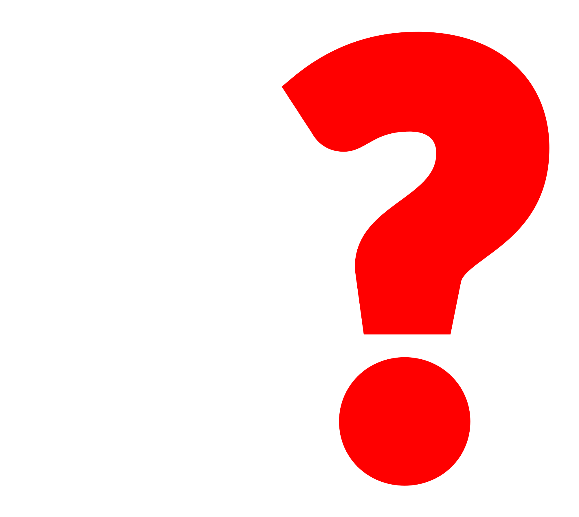 Question Mark Icon Transparent Background Red (2000x1838)