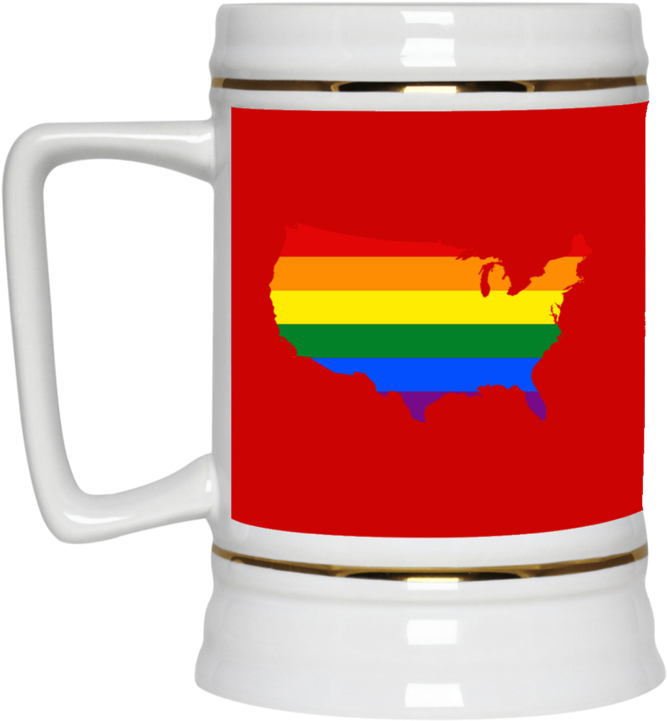 Lgbt Flag Maps Of American Usa Pride Month 2018 Mug - Goodbyes Are Not Forever Mugs (1024x1024)