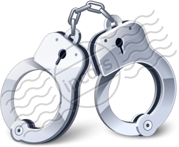 Source - - Handcuff Icon Png (600x600)