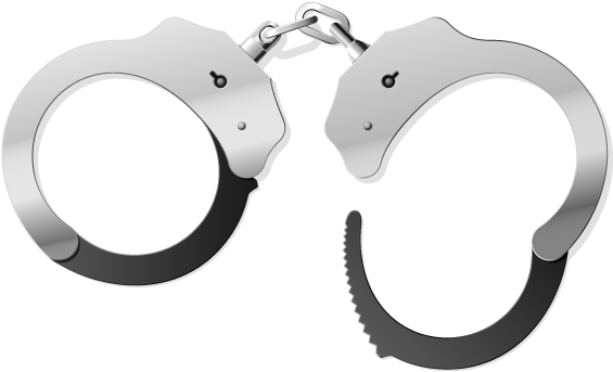 Handcuffs Police Clip Art - Handcuffs Vector (626x626)