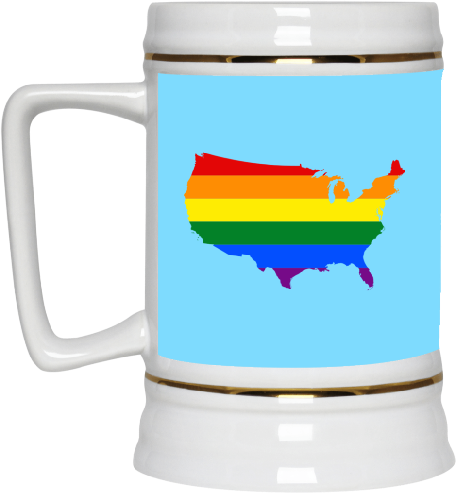 Lgbt Flag Maps Of American Usa Pride Month 2018 Mug - Dream It I Work Hard (black) T-shirt (1024x1024)