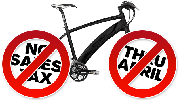 ﻿don't Pay A Dime Of Sales Tax During The Month Of - Road Bicycle (626x364)
