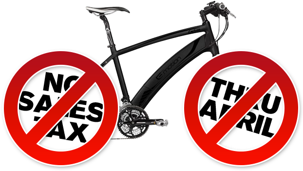 don't Pay A Dime Of Sales Tax During The Month Of - Road Bicycle (626x364)