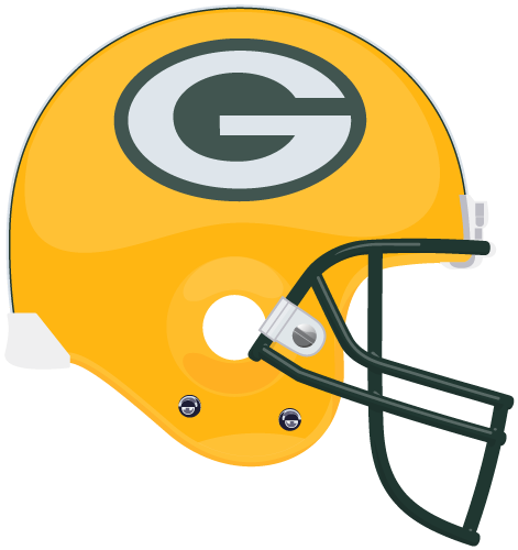 Helmet Clipart Green Bay Packers - Green Bay Packers Helmet Drawing (471x500)