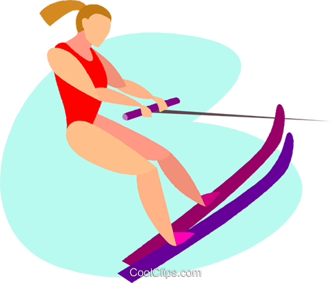 Water Sports Clipart - Water Skiing Clipart (480x410)
