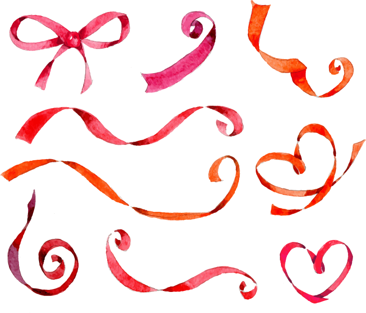 Ribbon Watercolor Painting Drawing - Watercolor Painting (731x625)