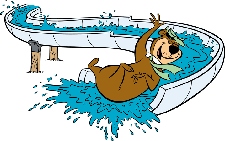 Water Slide Lone Star Jellystone Family Fun For Everyone - Water Sliding Clipart Transparent (717x451)