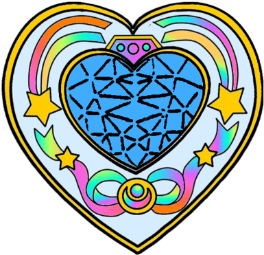 Blue Moon Cosmic Brooch By 21moon24 - Circle (400x392)